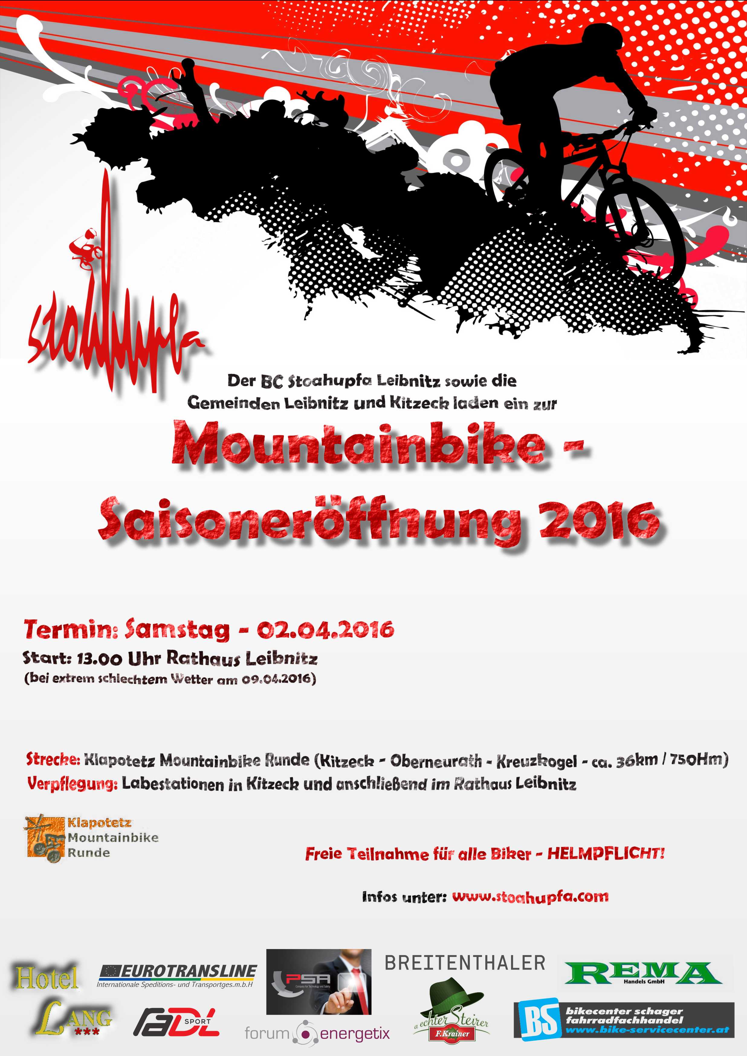 Mountainbike-Saisoneröffnung  / Anradeln @ Rathaus Leibnitz | Leibnitz | Steiermark | Österreich